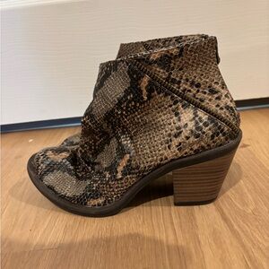 Snakeskin Ankle Boots